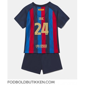 Barcelona Eric Garcia #24 Hjemmebanetrøje Børn 2022-23 Kortærmet (+ Korte bukser)